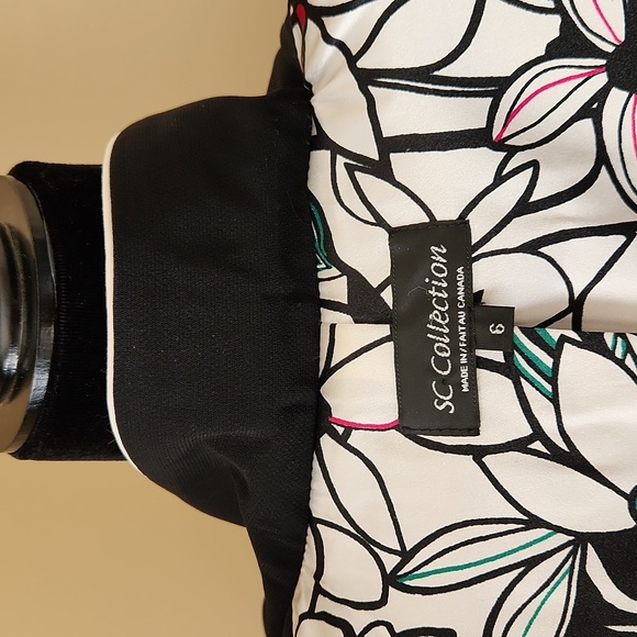 SC COLLECTION Made in Canada 3/4 Length Black Spring Trench Coat - Picture 9 of 12